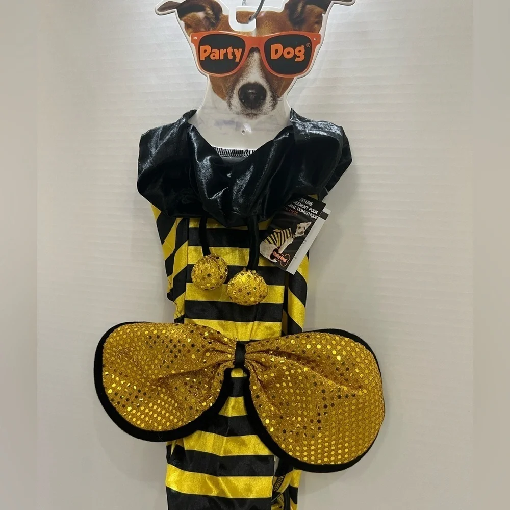 Bumblebee Costume for Dogs - Black and Yellow